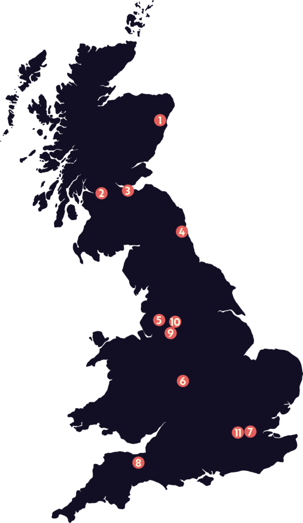 Service Graphics location map